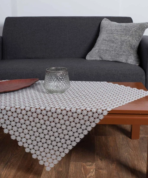 Φερβολιτέ (140cm x 140cm) γκρί Silk Fashion