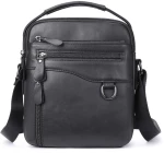 Δερμάτινο τσαντάκι ώμου Cardinal 7012 black
