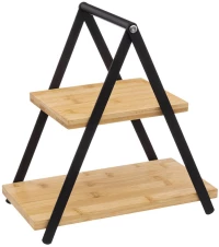 Δίσκος σερβ.2οροφος bamboo 28Χ15,6Χ29,3