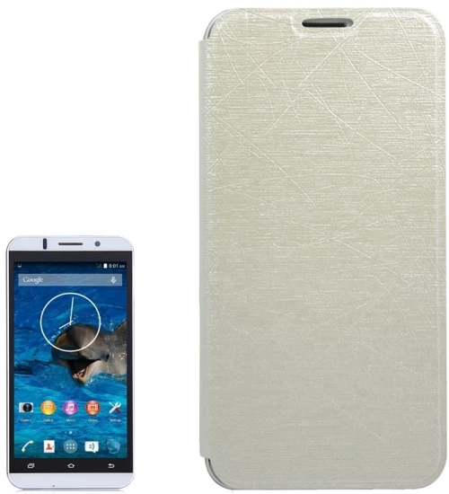 Protective Leather Case with Holder for VKworld VK700(S-MPH-0966)(White) (OEM)