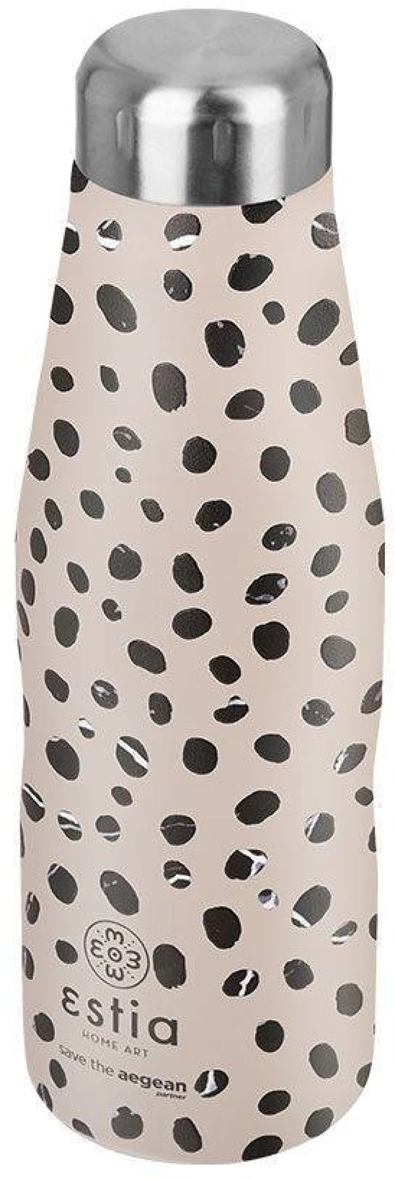 ΘΕΡΜΟΣ TRAVEL FLASK SAVE THE AEGEAN 500ml LEOPARD TAUPE