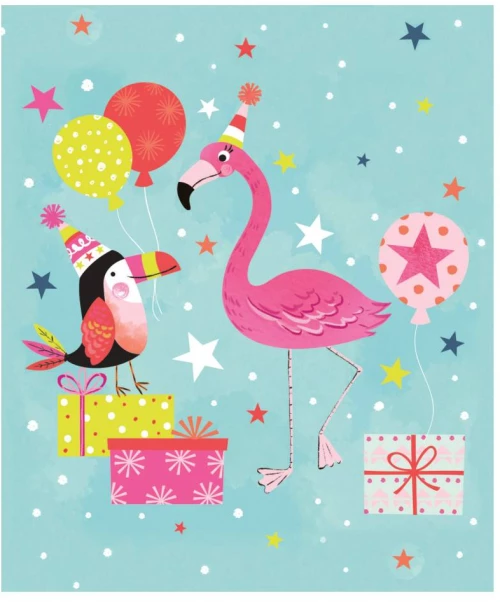 Pictura Ευχετήρια Κάρτα Pink Flamingo