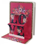 Ευχετήρια Κάρτα 3D 10,5x12cm Love
