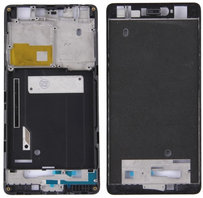 For Xiaomi Mi 4c Front Housing LCD Frame Bezel(Black) (OEM)