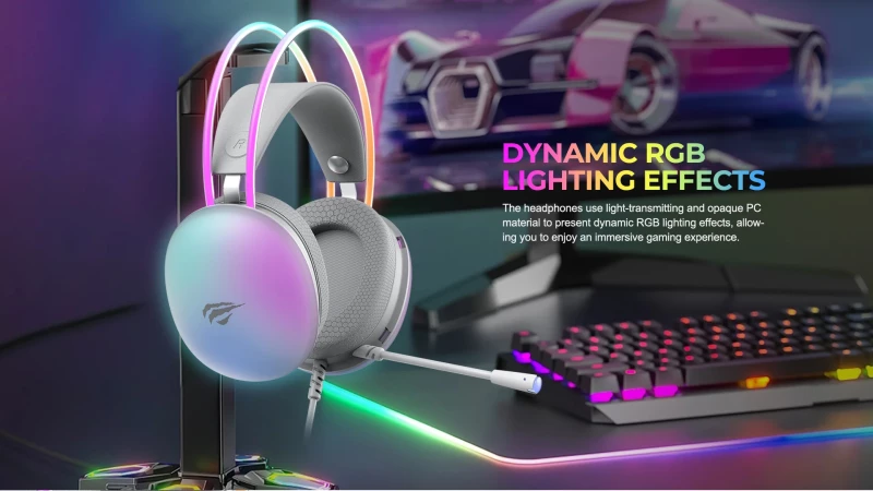 Gaming Ακουστικά - Havit H2037d 3.5mm RGB