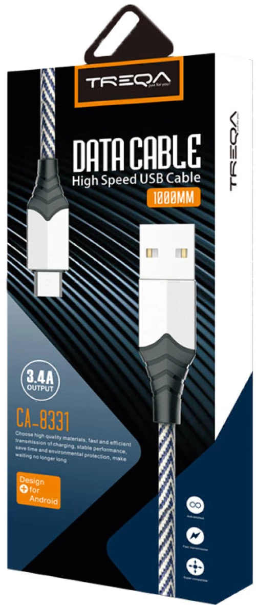 Quick charge USB cable 3.1A for micro 1000mm