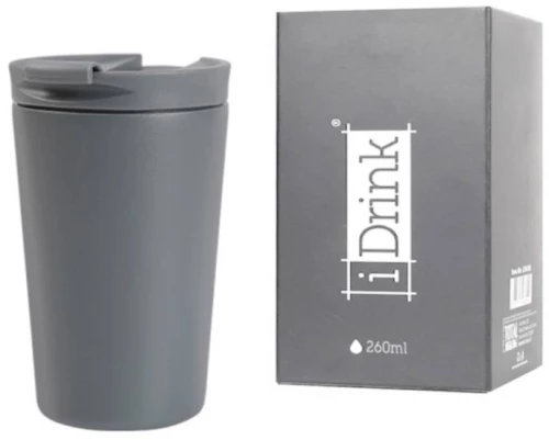 ΚΟΥΠΑ i DRINK ID0236 TRAVEL MUG 260ml GREY