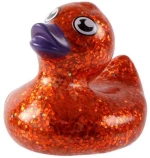 Παπάκι Σκληρό Glitter 5cm Κόκκινο