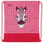50038619 Herlitz Αθλητικός Σάκος Cute Zebra Κόκκινο 36.5x40.5x0.5εκ