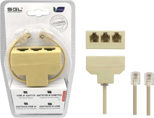 Διακλαδωτής γραμμής δικτύου - Ethernet Splitter - 3Way - 1783 - 098593