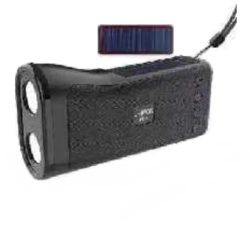 Ασύρματο ηχείο Bluetooth με ηλιακό πάνελ - P055 - 220552 - Black