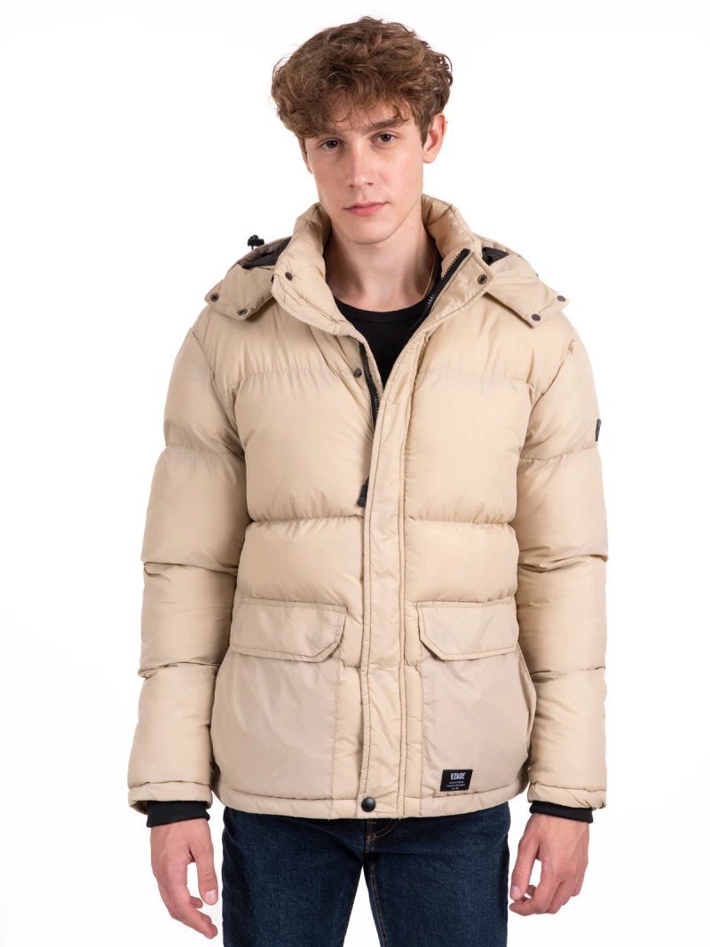 V336 VCODE ΜΠΟΥΦΑΝ PUFFER PETROL ΦΟΥΣΚΩΤΟ ΣΚΟΥΡΟ ΠΡΑΣΙΝΟ μπεζ
