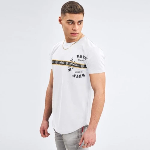 T-Shirt λαιμόκοψη – Μαύρο λευκο