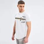 T-Shirt λαιμόκοψη – Μαύρο λευκο
