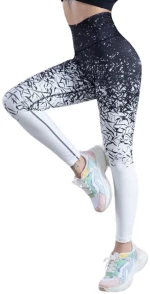 Αθλητικό Κολάν Push Up και Σύσφιξης Lisyana Q-059 Black/White