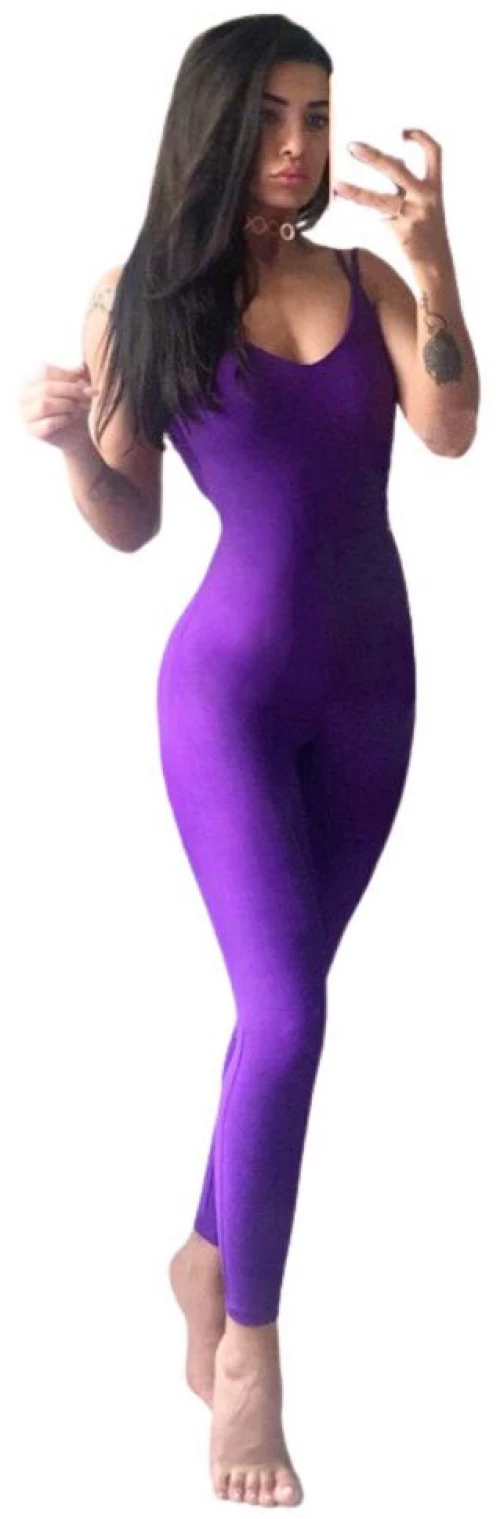 Jumpsuit Push-Up και Σμίλευσης  Q-364 Purple