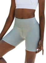 Ψηλόμεσο Midi Σορτς Push-Up και Σύσφιξης Q-633 Water Green