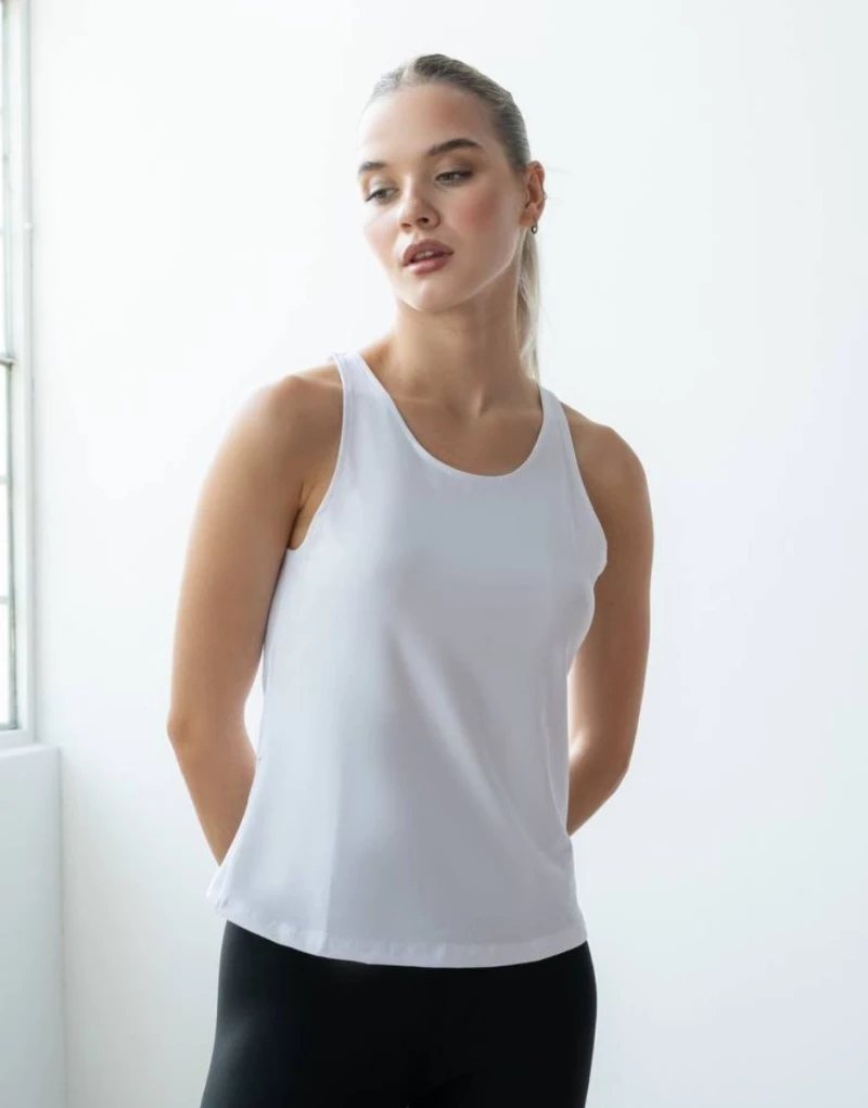 Tank Top "Wrap" Q-760 White