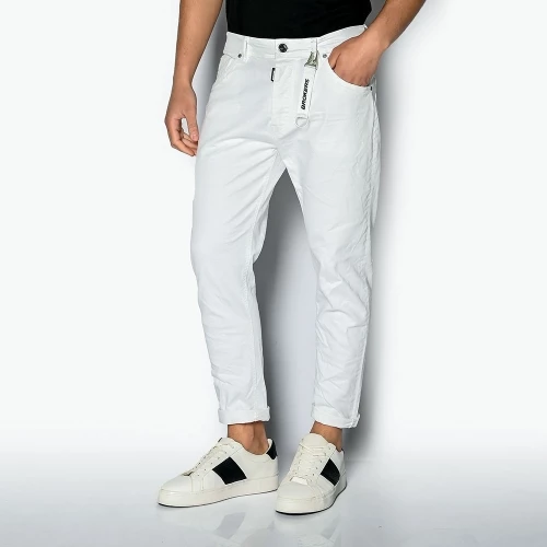 ΑΝΔΡΙΚΟ JEAN ΠΑΝΤΕΛΟΝΙ CARROT FIT BROKERS ΛΕΥΚΟ