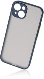 Naxius Case Rubber Frame Blue iPhone 15 Naxius