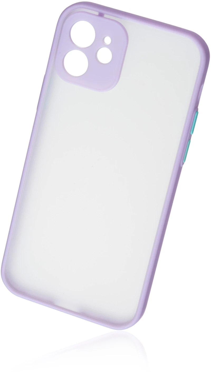 Naxius Case Rubber Frame Purple iPhone 12 Naxius
