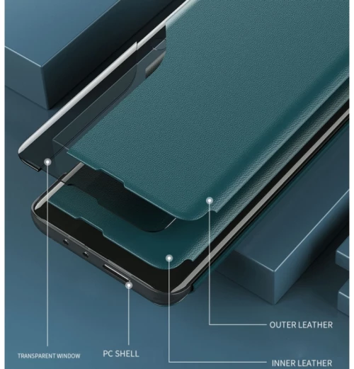 Naxius Case Smart Window Magnet Purple XiaoMi RedMi 13C_Mi Poco C65 Naxius