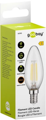 GOOBAY LED λάμπα candle 65390  E14  Filament  4W  2700K  470lm