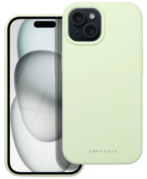 Roar Cloud-Skin Case - for iPhone 15 Plus Light green
