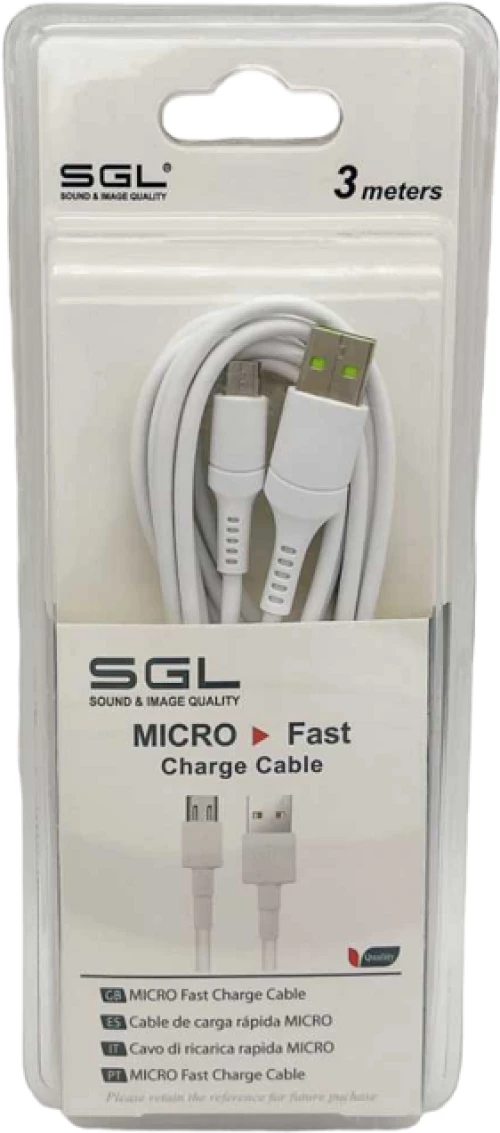 Καλώδιο φόρτισης & data - Micro USB - D13 - 3m - 099330