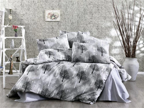 ΣΕΝΤΟΝΙΑ ΕΜΠΡΙΜΕ ΣΕΤ 3 τεμ Forest 312 160X240 Grey Cott/Pol 70/30 - -