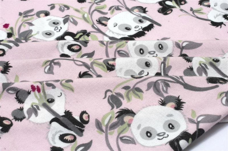 ΠΑΝΑ ΦΑΝΕΛΑ bebe Panda Bear 97 80X80 Pink 100% Cotton Flannel - -