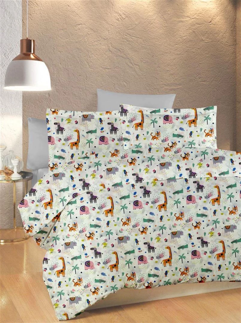 ΠΑΠΛΩΜΑΤΟΘΗΚΗ ΕΜΠΡΙΜΕ bebe Zoo 556 120X160 White-Multi 100% Cotton - -