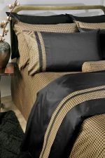 Σετ Σεντόνια Down Town S-827 Pie De Poul Black - Υπέρδιπλο 245x270
