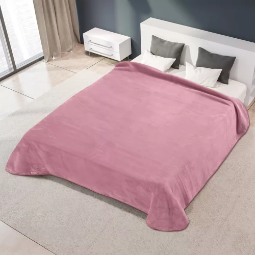 ΚΟΥΒΕΡΤΑ ΙΣΠΑΝΙΑΣ ΥΠΕΡΔΙΠΛΗ 220Χ240 BELPLA  STER PLAIN OPAL ROSE(64) - 220Χ240