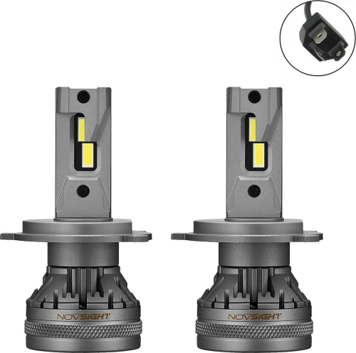 NOVSIGHT H4 LED 12V24V 120W 22000LM 6500K 2 X 60W A500-N37-H4