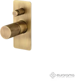 Eurorama OSO Μίκτης εντοιχισμού 2 εξόδων με εκτροπέα Bronze Brushed