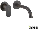 Armando Vicario SLIM Μπαταρία Νιπτήρος εντοιχισμού 2 οπών Rusty Black