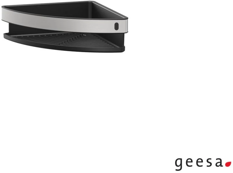 Geesa COOPER Σπογγοθήκη γωνιακή 21x21εκ Inox / Black matt