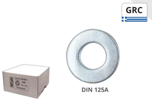 Ροδέλες Γαλβανιζέ DIN 125Α M14 28mm Σε κουτί 300τμχ