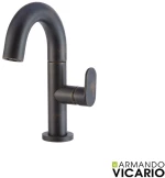 Armando Vicario SLIM Μπαταρία Νιπτήρος με βαλβίδα clic-clac Rusty Black