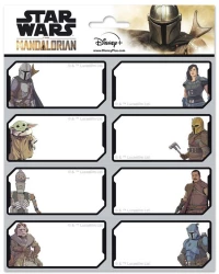 385095 ΑΥΤΟΚΟΛΛΗΤΕΣ ΕΤΙΚΕΤΕΣ 8X2 STAR WARS THE MANDALORIAN