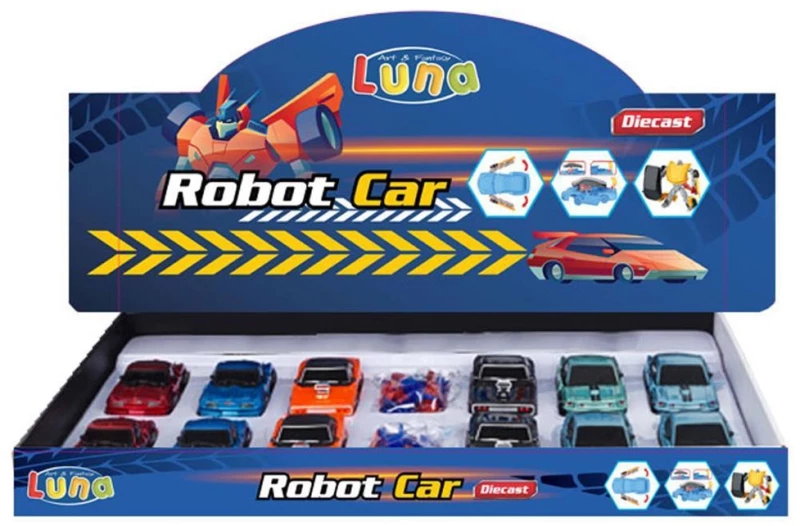 389765 ΟΧΗΜΑ ROBOT 1:38 LUNA ΣΕΤ 12 ΤMX (ΣΕΤ 12 ΤΕΜΑΧΙΩΝ)
