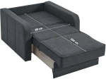 Πολυθρόνα Κρεβάτι Brisa Ανθρακί - MZI01KBRS085CM58002-1