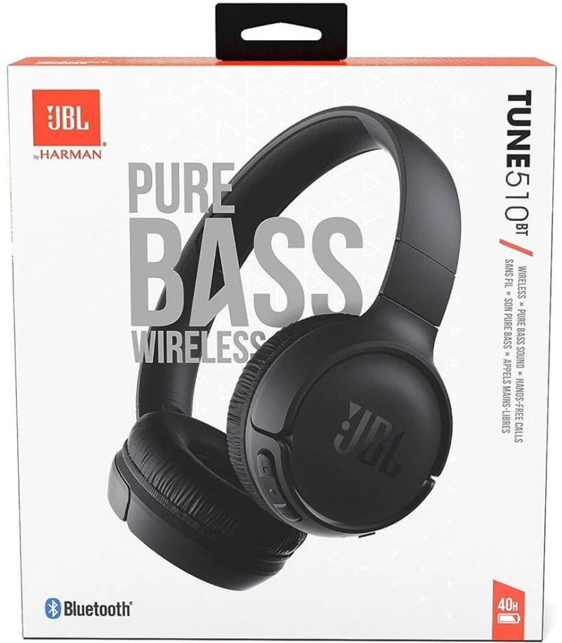 JBL Cuffie 510BT Ασύρματα Bluetooth Ακουστικά Black