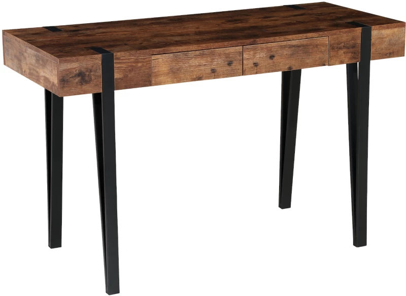 Γραφείο BIX Καρυδί/Μαύρο MDF/Μέταλλο 120x50x75cm Arte-14330035