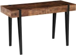 Γραφείο BIX Καρυδί/Μαύρο MDF/Μέταλλο 120x50x75cm Arte-14330035