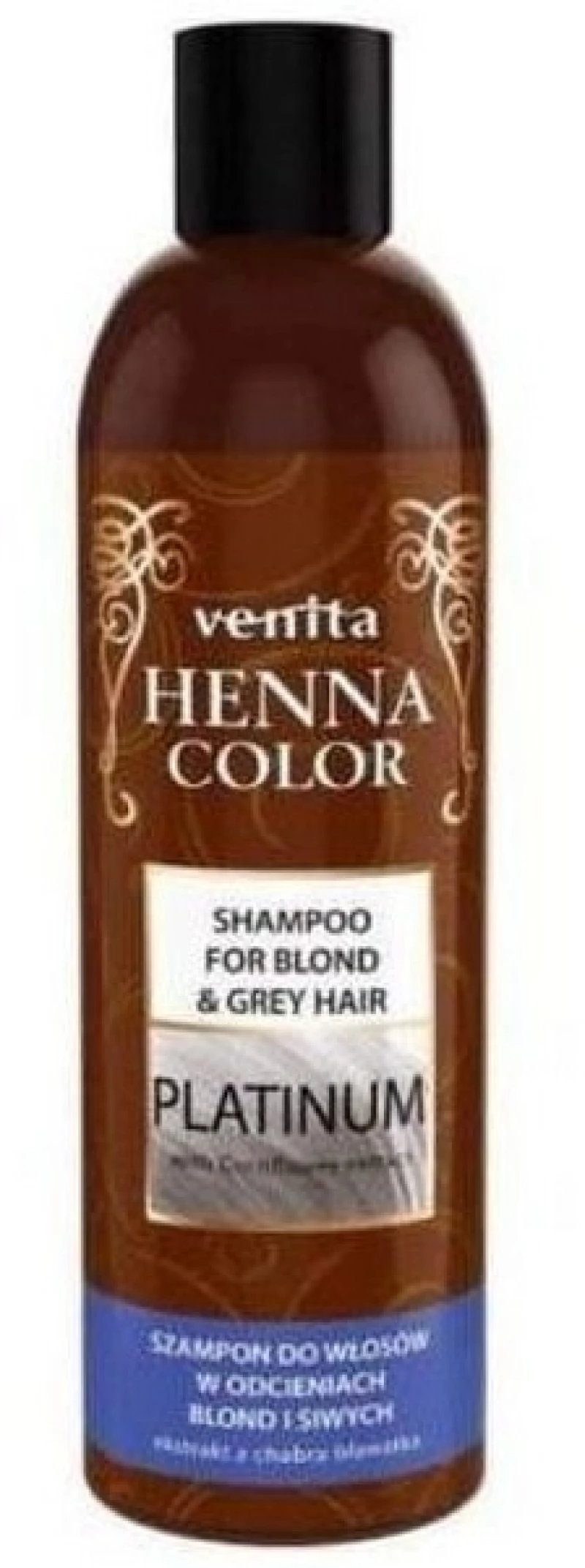 Venita Henna Color Platinum For Blond & Grey Hair Shampoo 250ml
