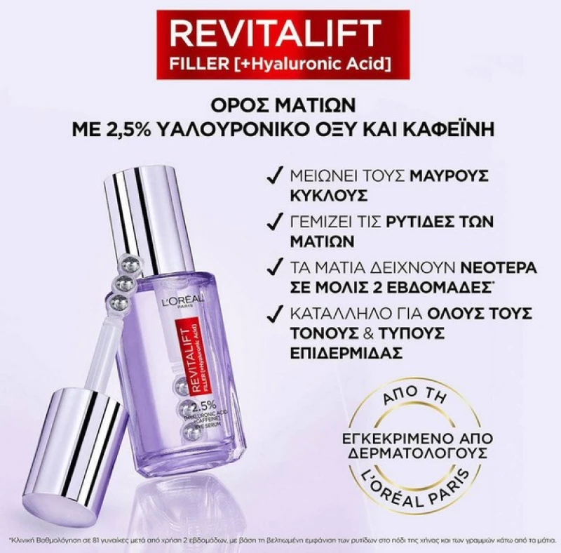 L'Οreal Paris Revitalift Filler Eye Serum 20ml