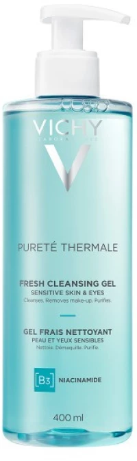 Vichy Purete Thermale Gel Καθαρισμού Προσώπου & Ματιών 400ml