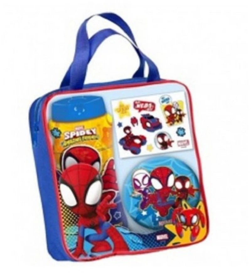 Spiderman Bath Bag Tattoos Gift Set